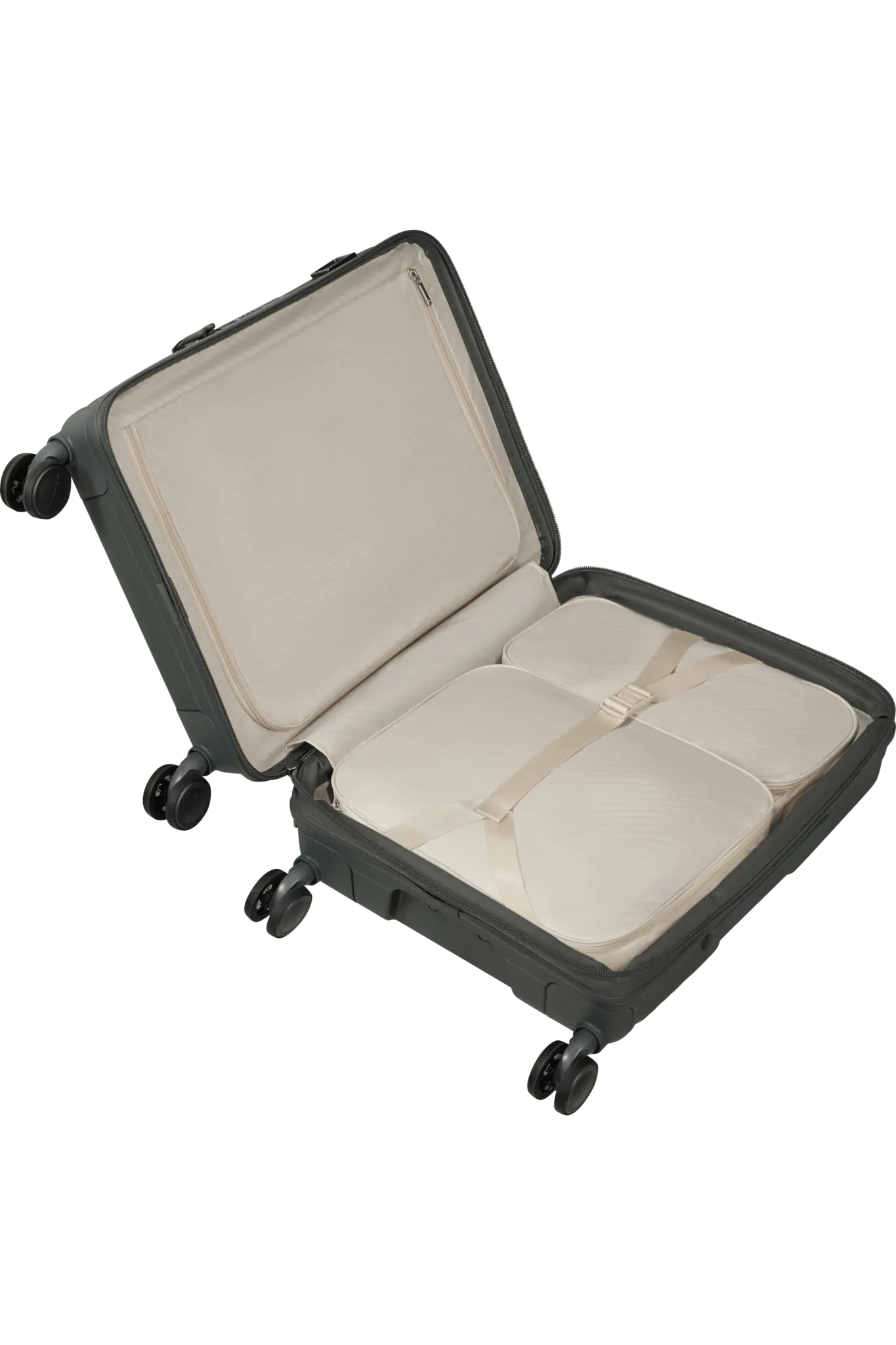 Samsonite Samsonite Handbagage Reiskoffer - Paralux spinner 55 exp. - Olijfgroen