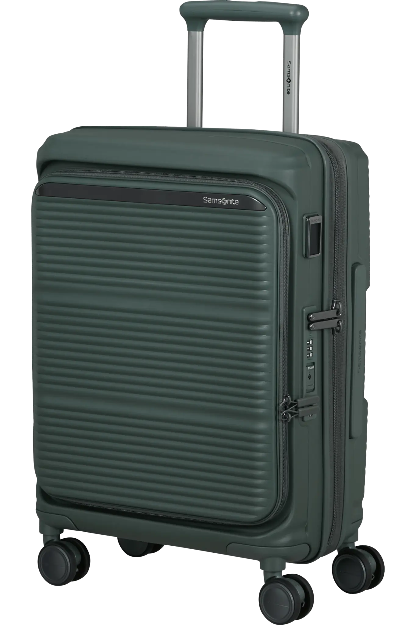 Samsonite Samsonite Handbagage Reiskoffer - Paralux spinner 55 exp. - Olijfgroen