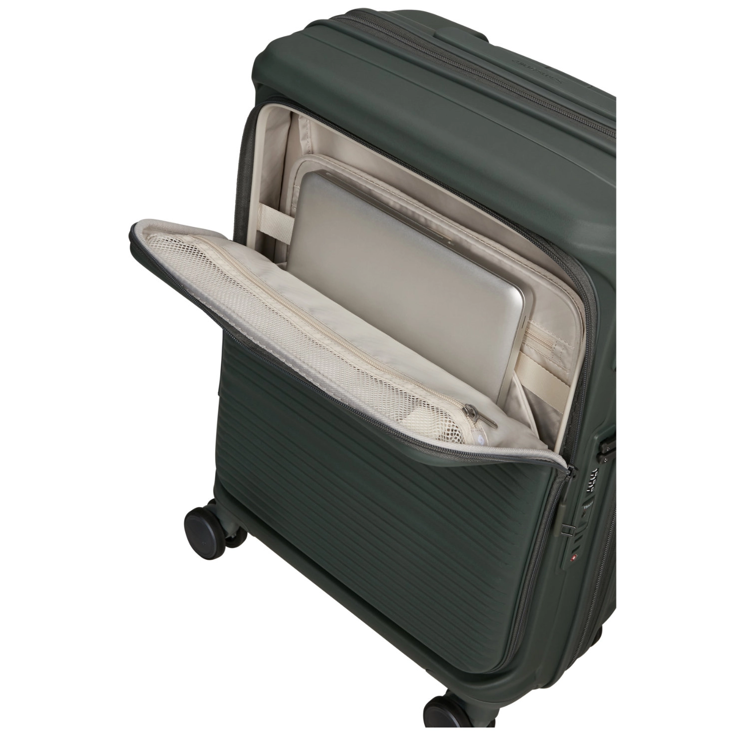 Samsonite Samsonite Handbagage Reiskoffer - Paralux spinner 55 exp. - Olijfgroen