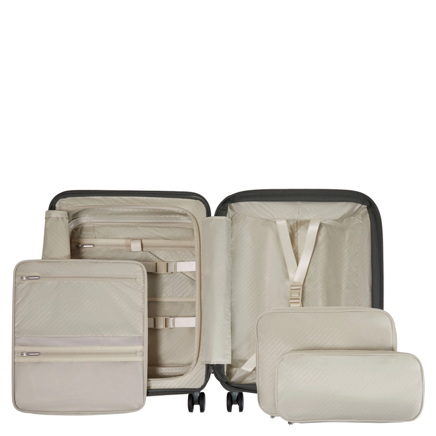 Samsonite Samsonite Handbagage Reiskoffer - Paralux spinner 55 exp. - Olijfgroen