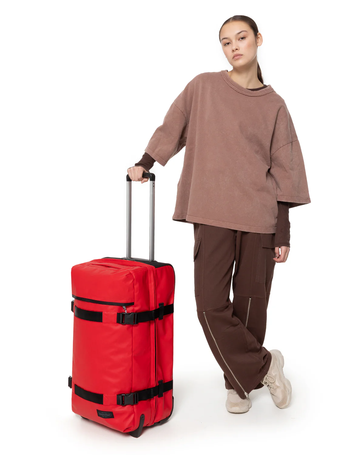 Eastpak Eastpak Transit'r M - middenmaat reiskoffer - Tarp Red