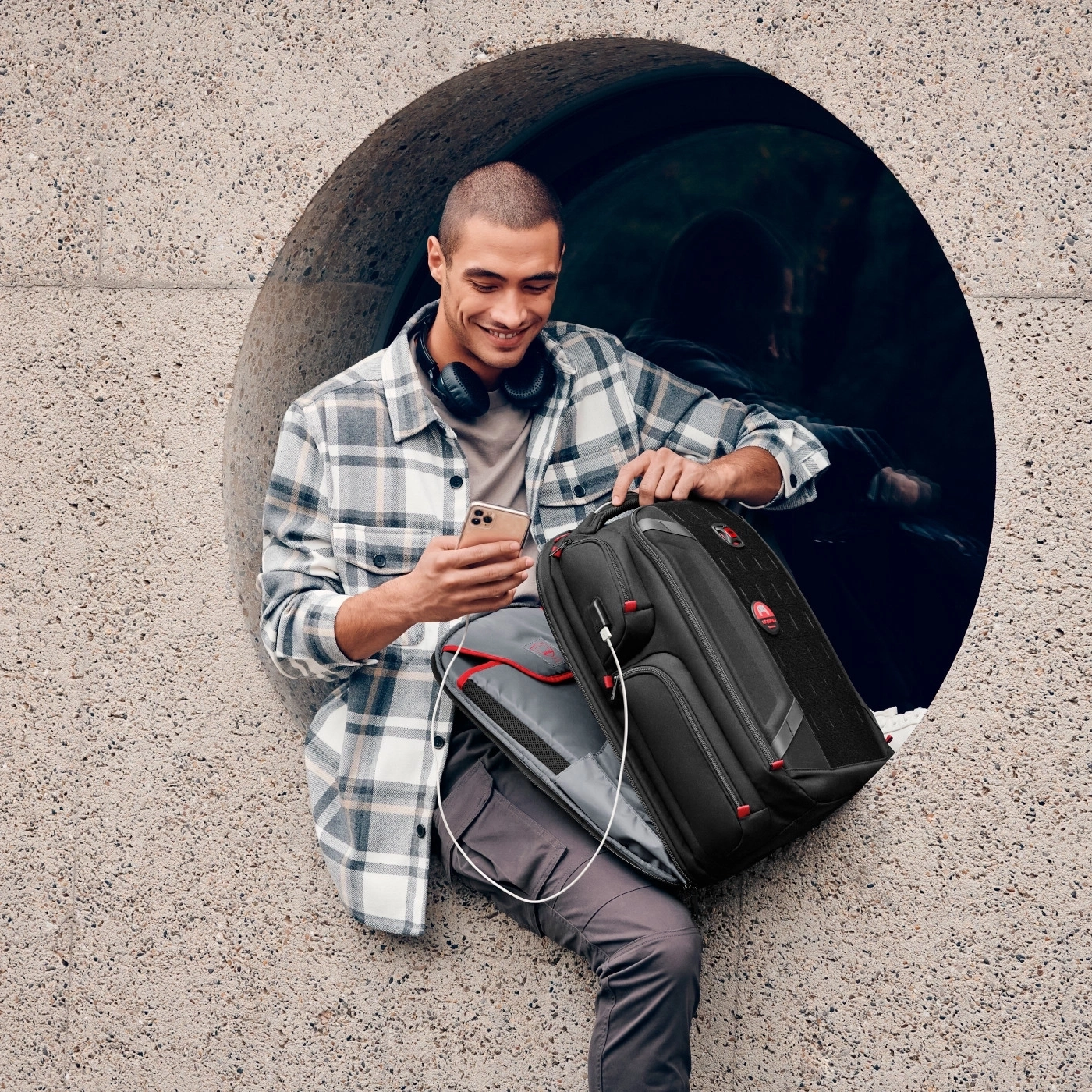 Wenger Wenger Tech Playerone 17.3 Laptop Backpack Black