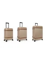 The Chesterfield Brand The Chesterfield Brand - Zuna -  driedelige polycarbonaat kofferset - Champagne