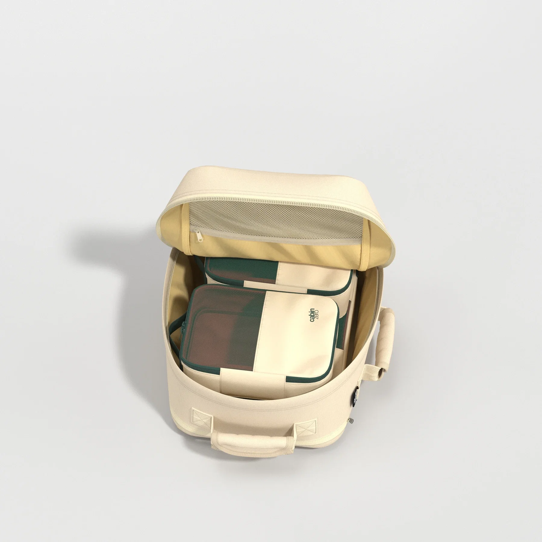 Cabinzero Cabinzero Classic Tech 28L - laptoprugzak handbagage 40 x 30 x 20 cm -  Shell White