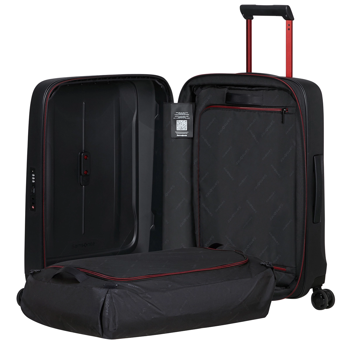 Samsonite Samsonite Essens Spinner 55 Expandable Charcoal/Red