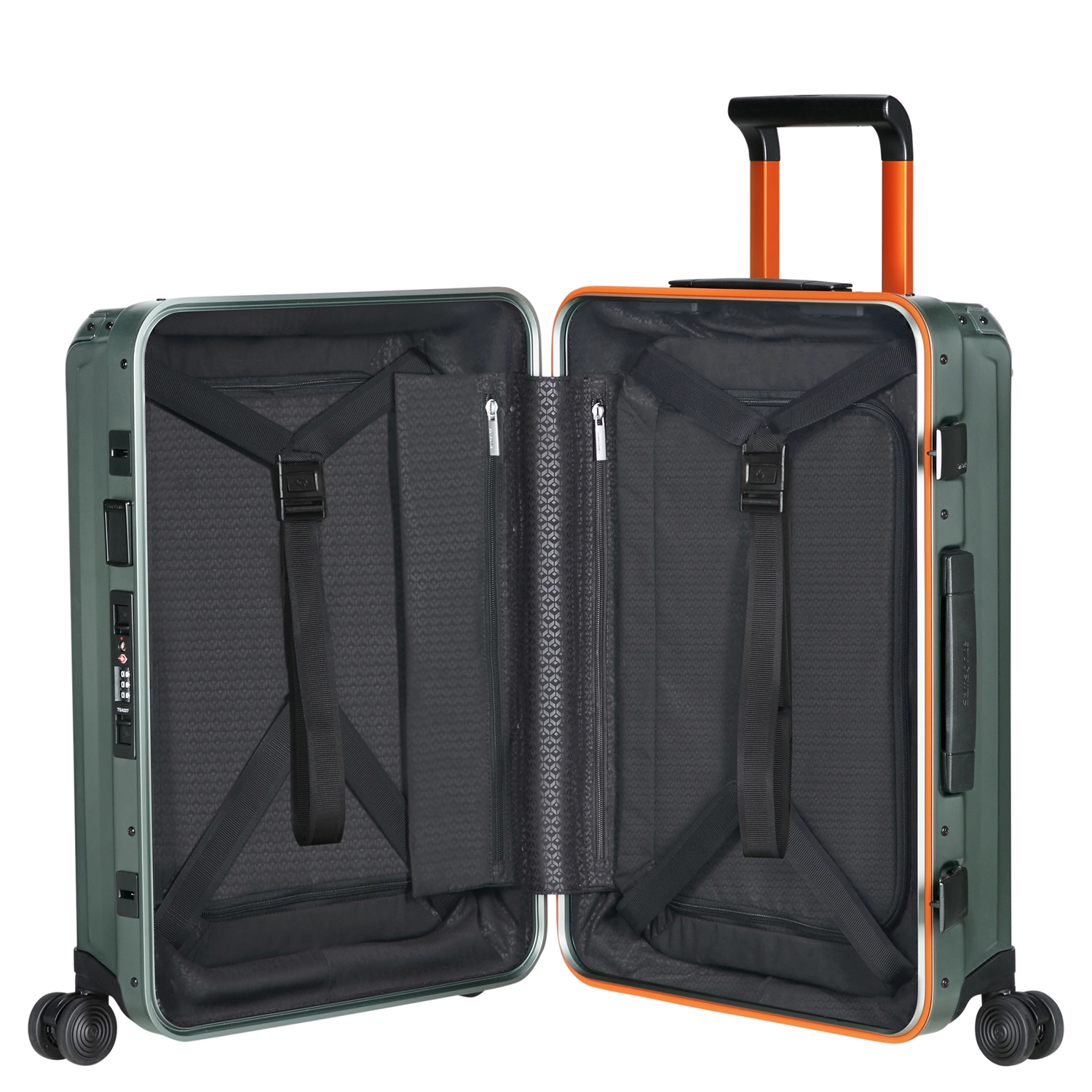 Samsonite Samsonite Lite-Box Alu Spinner 55 Aluminium handbagage Reiskoffer - Sage Orange