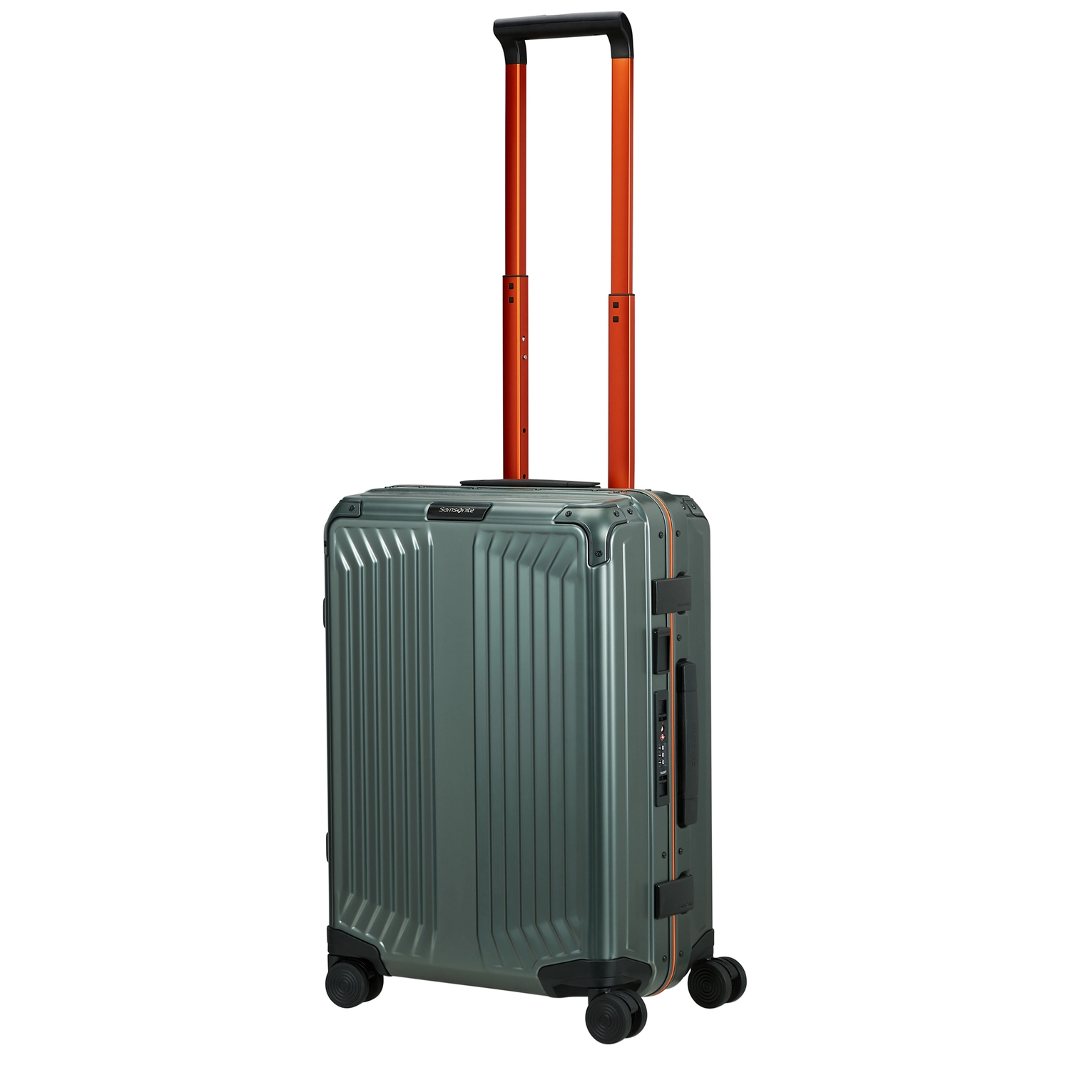 Samsonite Samsonite Lite-Box Alu Spinner 55 Aluminium handbagage Reiskoffer - Sage Orange