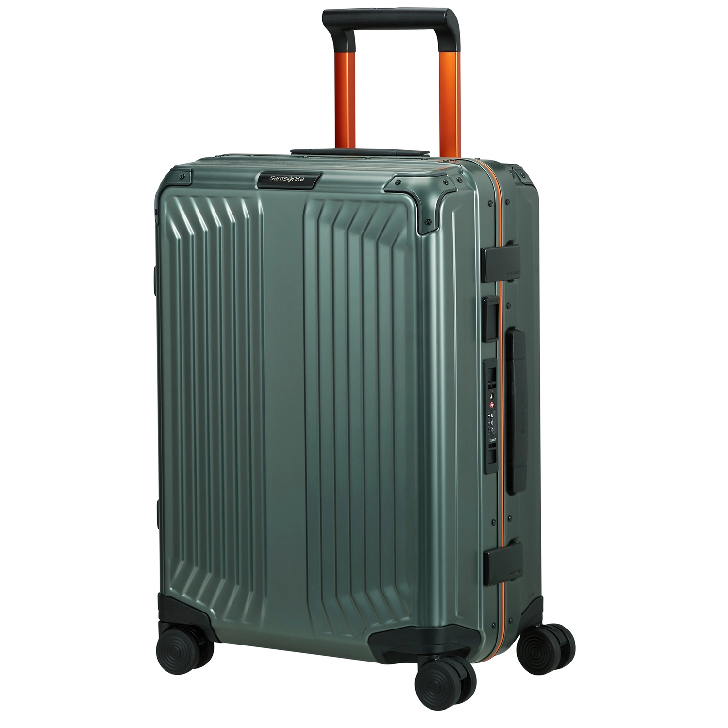 Samsonite Samsonite Lite-Box Alu Spinner 55 Aluminium handbagage Reiskoffer - Sage Orange