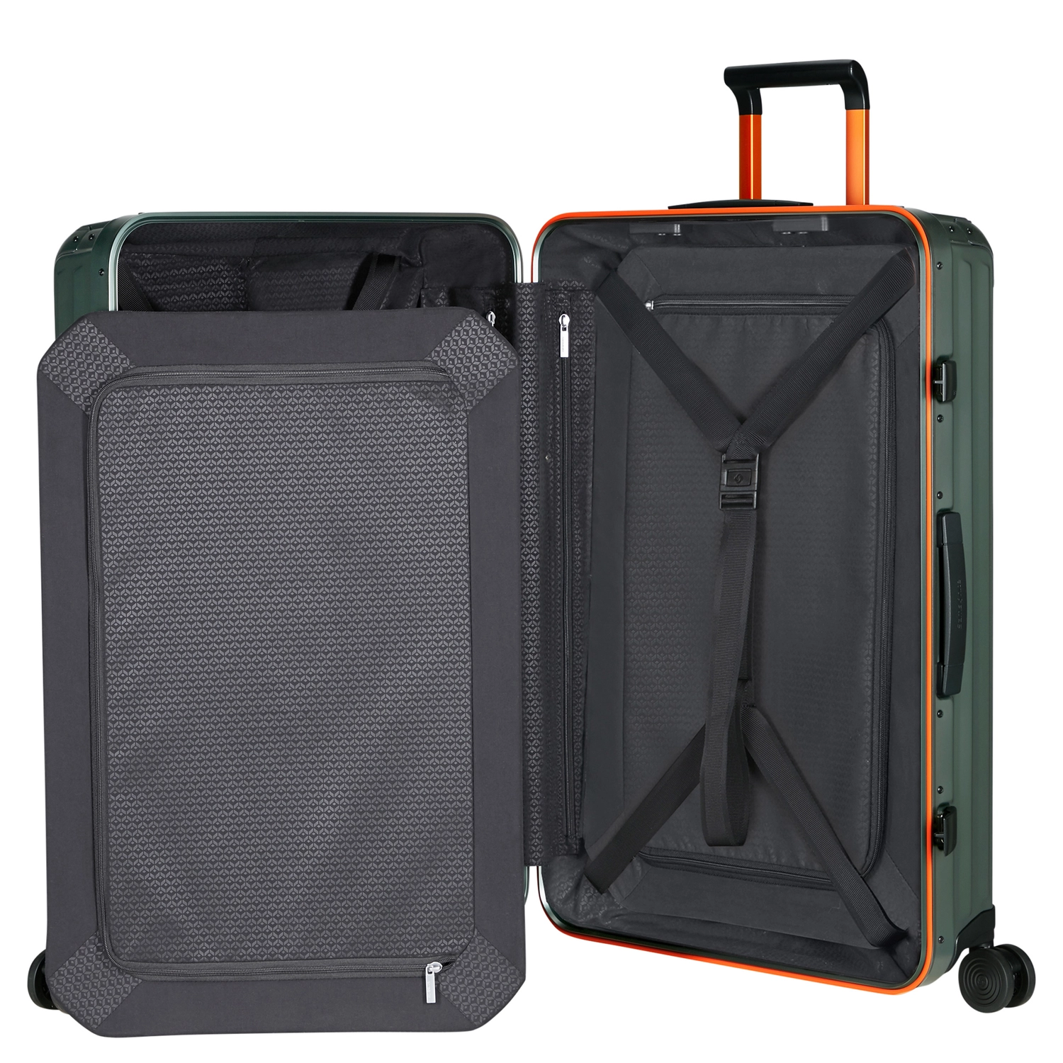 Samsonite Samsonite Lite-Box Alu Spinner 76 Aluminium Reiskoffer  - Sage Orange