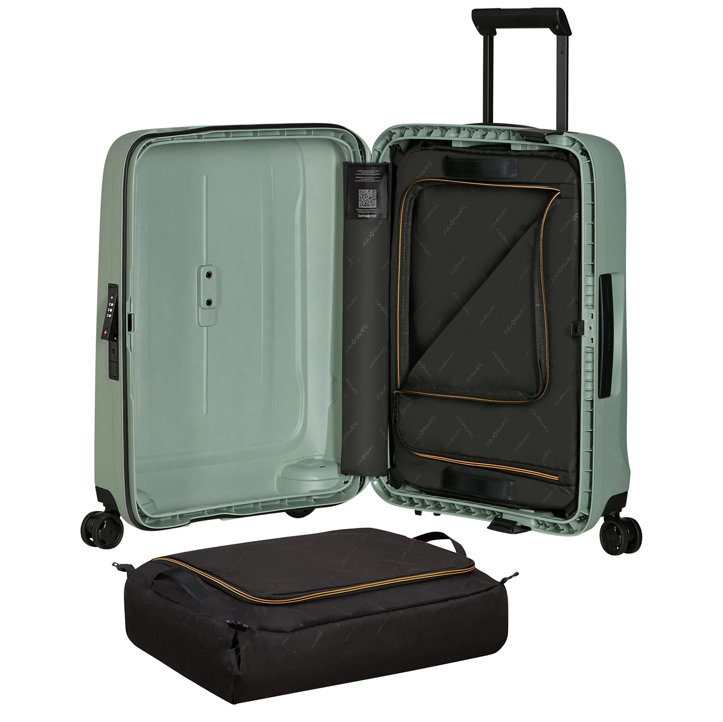 Samsonite Samsonite Handbagage Reiskoffer - Essens Spinner 55 - Sage Green