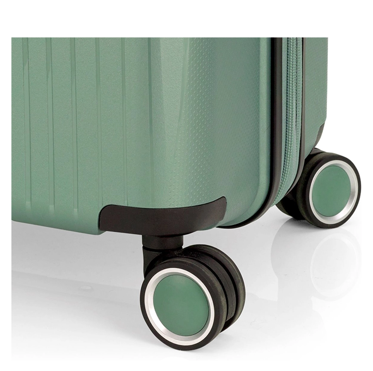Gabol Gabol Handbagage Reiskoffer - Brooklyn - Spinner 55  cm uitbreidbaar - Green