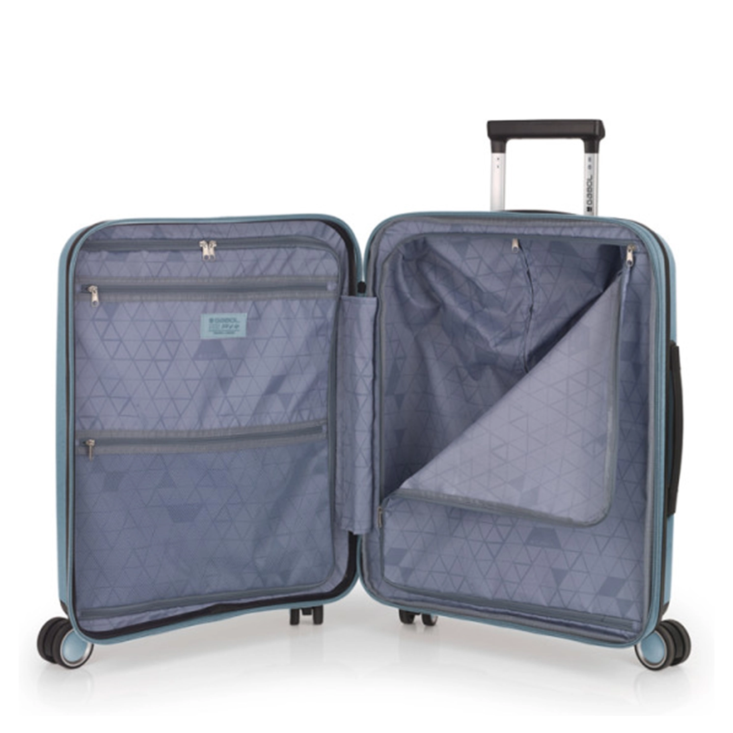 Gabol Gabol Handbagage Reiskoffer - Brooklyn - Spinner 55  cm uitbreidbaar - Lightblue