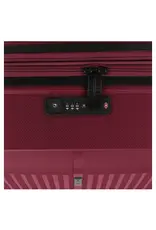 Gabol Gabol Handbagage Reiskoffer - Brooklyn - Spinner 55  cm uitbreidbaar - Burgundy