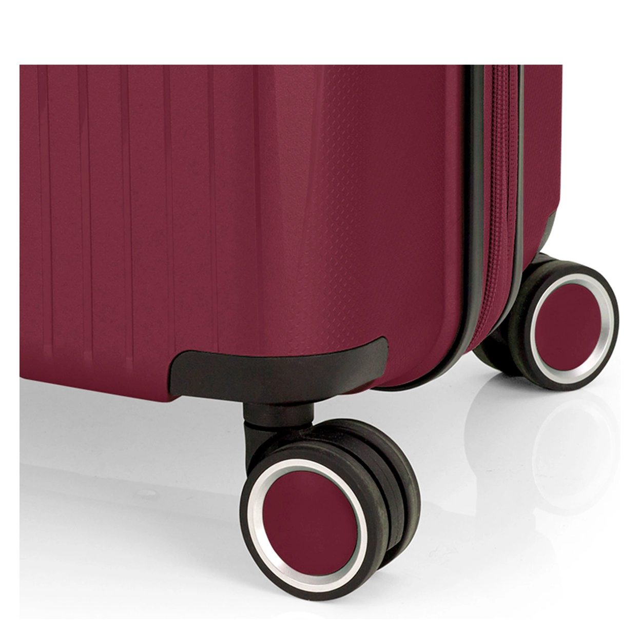 Gabol Gabol Handbagage Reiskoffer - Brooklyn - Spinner 55  cm uitbreidbaar - Burgundy