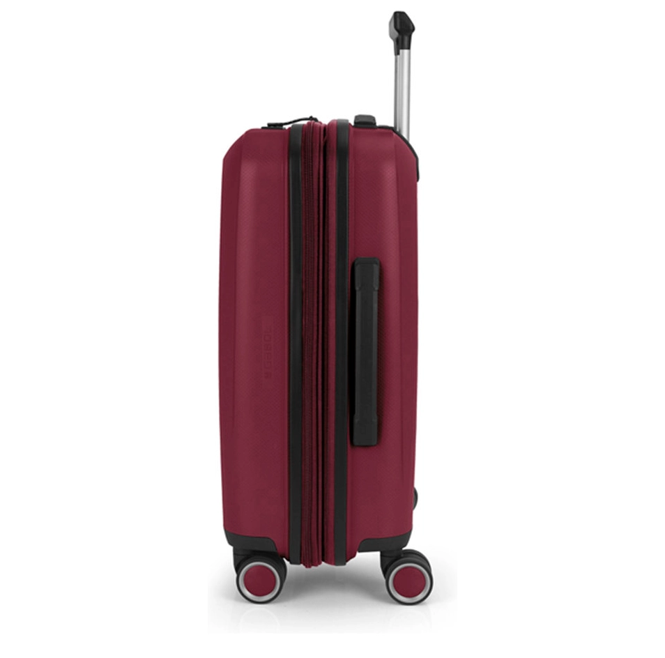 Gabol Gabol Handbagage Reiskoffer - Brooklyn - Spinner 55  cm uitbreidbaar - Burgundy