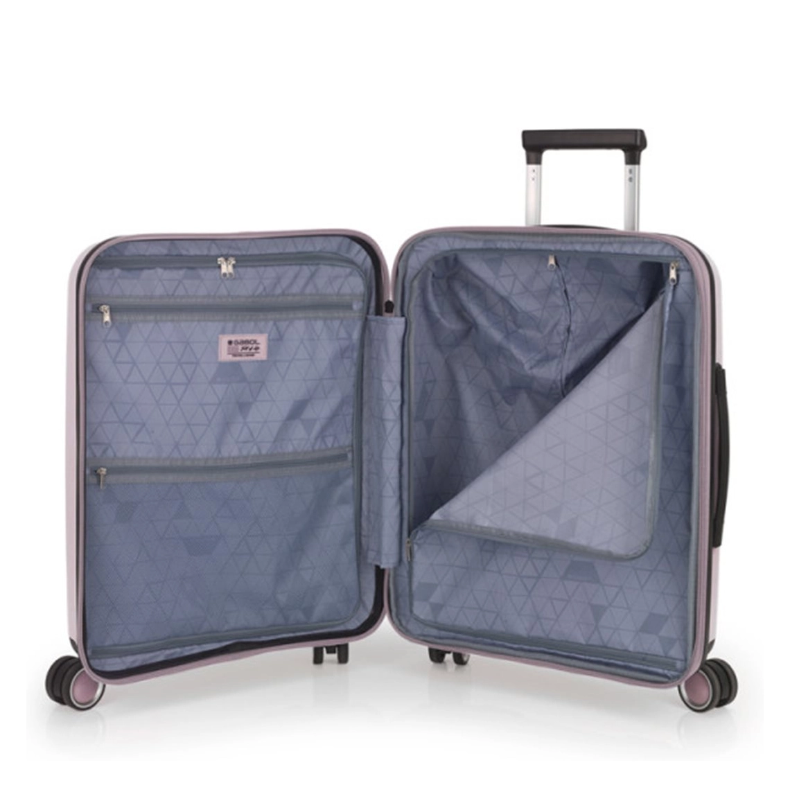 Gabol Gabol Handbagage Reiskoffer - Brooklyn - Spinner 55  cm uitbreidbaar - Pink