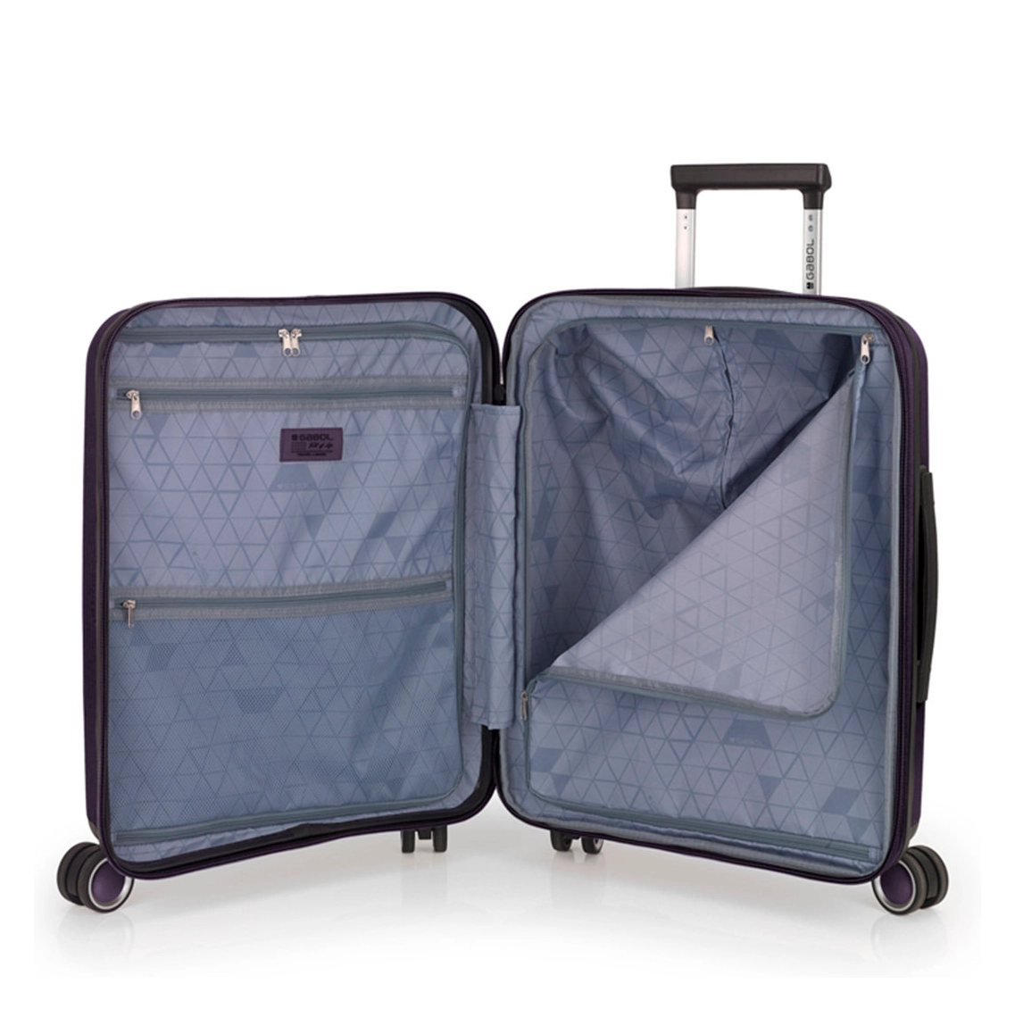 Gabol Gabol Handbagage Reiskoffer - Brooklyn - Spinner 55  cm uitbreidbaar - Purple