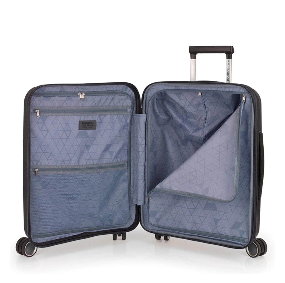 Gabol Gabol Handbagage Reiskoffer - Brooklyn - Spinner 55  cm uitbreidbaar - Grey