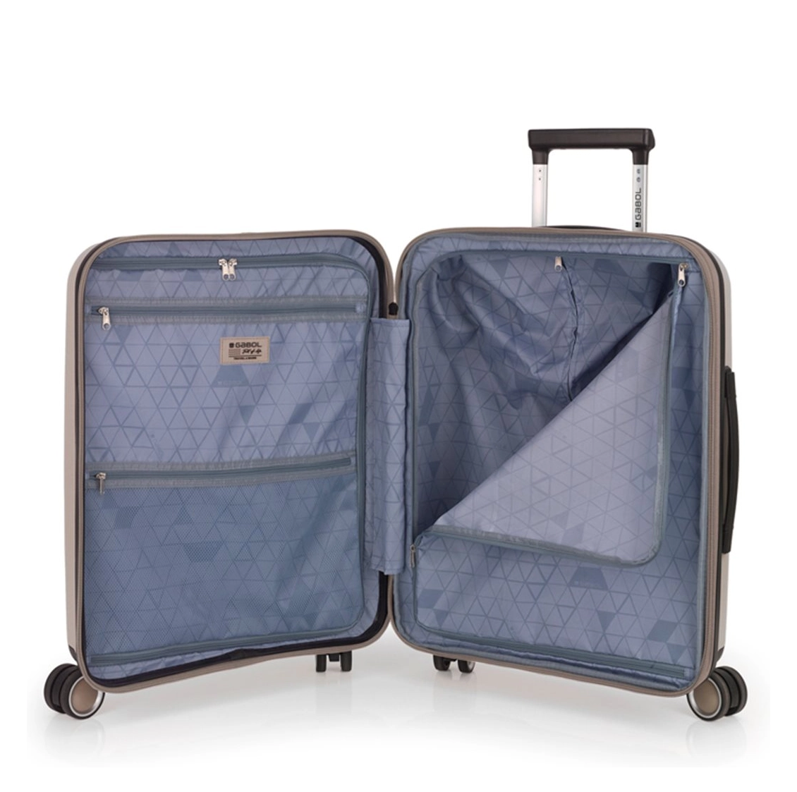 Gabol Gabol Handbagage Reiskoffer - Brooklyn - Spinner 55  cm uitbreidbaar - Beige