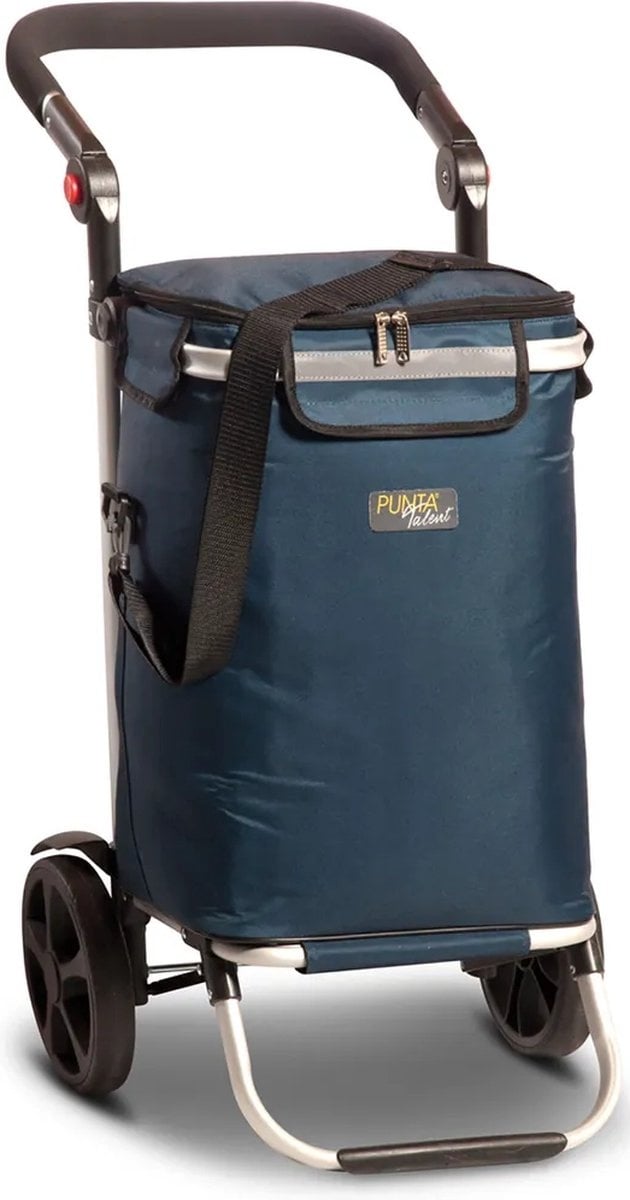Punta Wheel Talent Cooler Opvouwbare Boodschappentrolley - Blauw