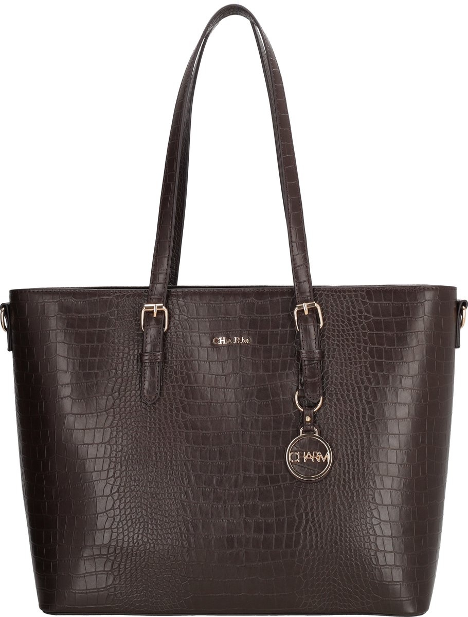 Charm London Charm London Birmingham Shopper - Croco Brown