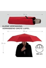 Knirps Knirps T-200 M Duomatic Windproof Paraplu - Red - Special Black Edition
