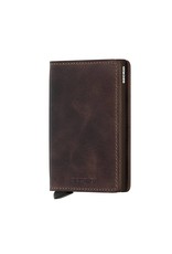 Secrid Secrid Slim Wallet Vintage Chocolate leren uitschuifbare pasjeshouder portemonnee