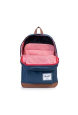 Herschel Herschel Pop Quiz Navy Tan schooltas met 15 inch laptopvak