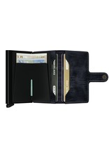 Secrid Secrid Mini Wallet Dutch Martin Night Blue leren uitschuifbare pasjeshouder