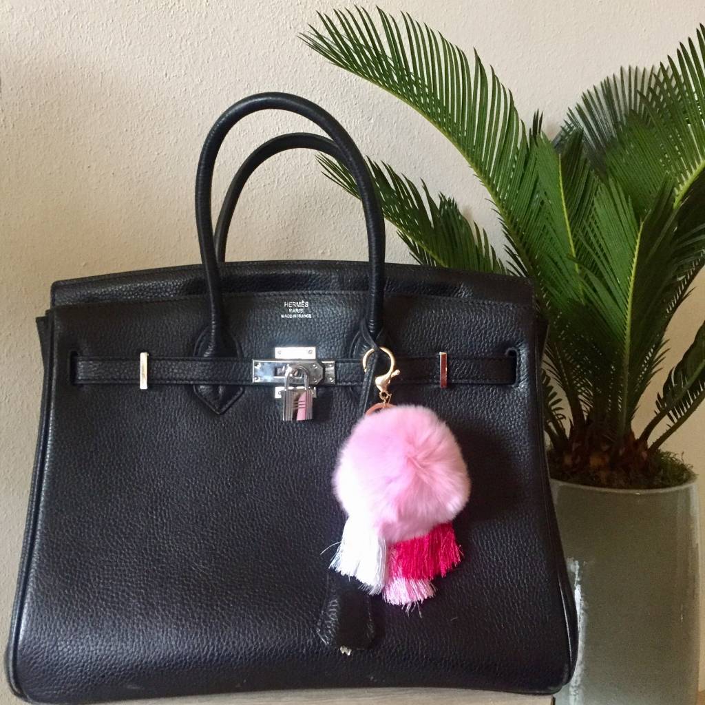 Pompom Sleutelhanger Flora