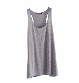 Gray Tee Loose Fit Top