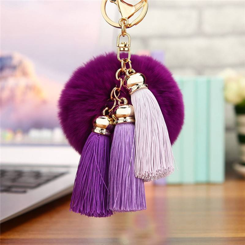 Pompom Sleutelhanger Charley