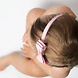 Your Little Miss Baby haarbandje met dubbele strik - Old pink Your Little Miss Baby haarbandje met dubbele strik - Old pink