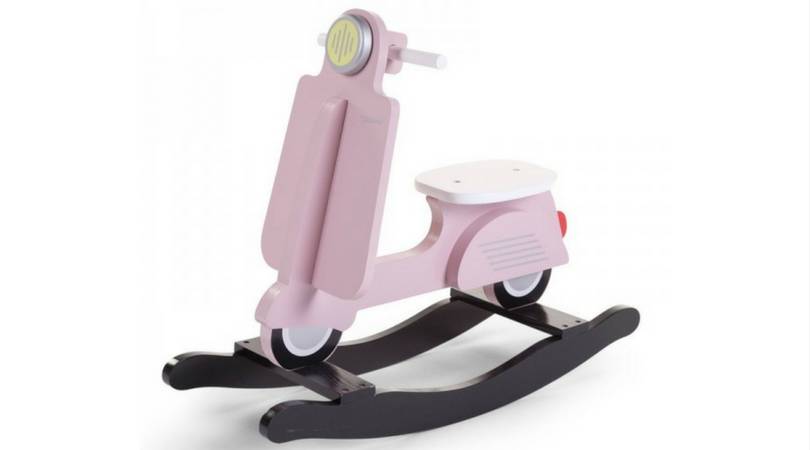 Deze schommel scooter is echt ge-wel-dig, mis 'm niet!
