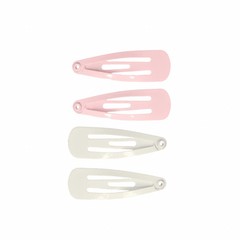 Your Little Miss Basic baby haarspeldjes - White and light pink