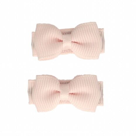 Your Little Miss Baby haarspeldjes met strikje Ivy - Light pink barely rose