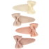 Baby haarspeldjes met strik - Powder tones