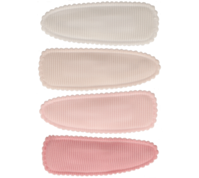 Your Little Miss Haarspeldjes met stof - Pink basics Your Little Miss Haarspeldjes met stof - Pink basics