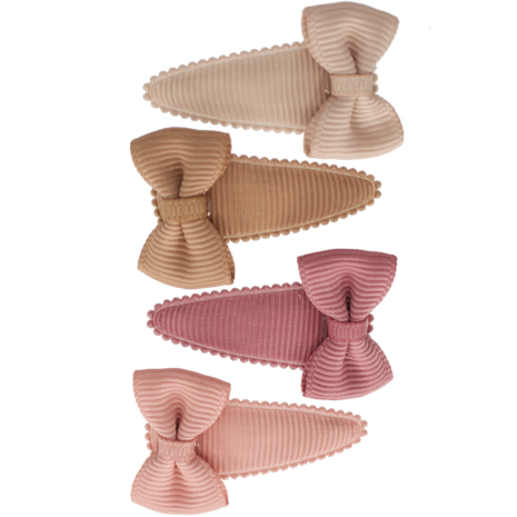 Your Little Miss Haarspeldjes met strik Romy - Nude tones