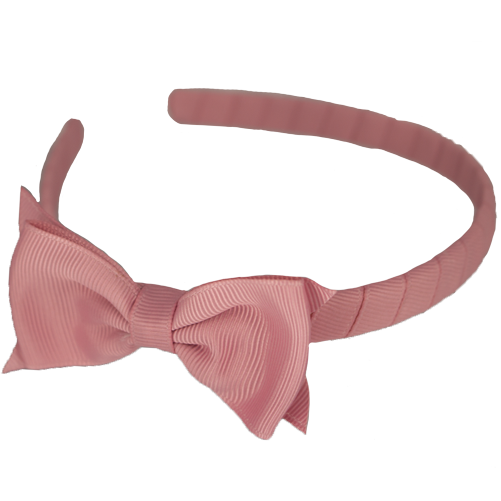 Your Little Miss Haarband met dubbele strik Chloé - Rose quartz