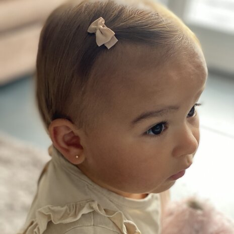 Your Little Miss Baby haarspeldjes met strikje - stripes