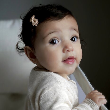 Your Little Miss Baby haarspeldjes met strikje - stripes