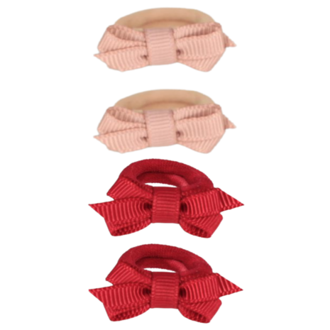 Your Little Miss Baby haarelastiekjes met strikje Liv  - La rosa