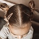 Your Little Miss Haarspeldjes met twist en linten strik - retro