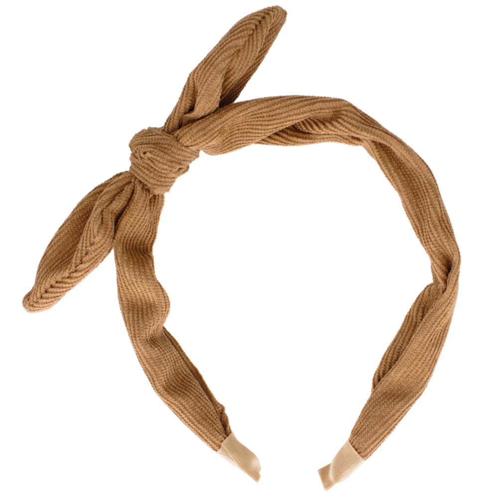 Your Little Miss Haarband met strik Billie - coffee rib Your Little Miss Haarband met strik Billie - coffee rib
