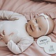 Your Little Miss Newborn baby haarbandje met kanten strik - White