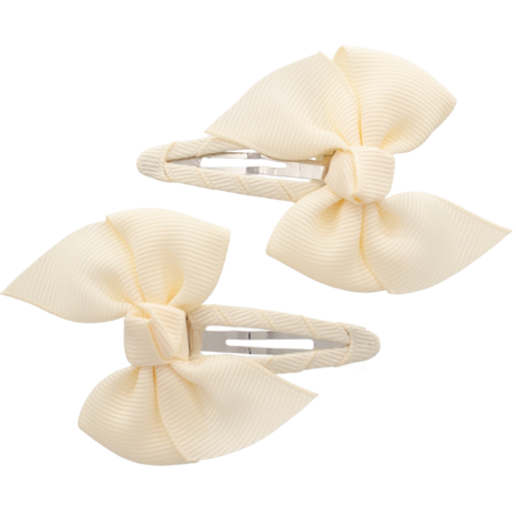 Your Little Miss Haarspeldjes met twist en linten strik - cream Your Little Miss Haarspeldjes met twist en linten strik - cream