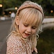 Your Little Miss Brede diadeem met vlecht - brown linen Your Little Miss Brede diadeem met vlecht - brown linen