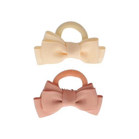 Your Little Miss Baby haarelastiekjes met dubbele strik Gabby - sweet nectar Your Little Miss Baby haarelastiekjes met dubbele strik Gabby - sweet nectar
