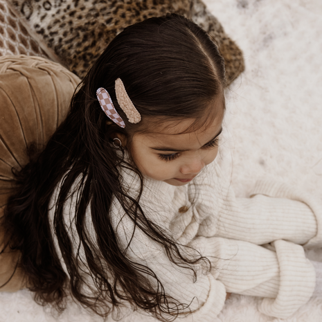 Your Little Miss Haarspeldjes Pippa - check teddy Your Little Miss Haarspeldjes Pippa - check teddy
